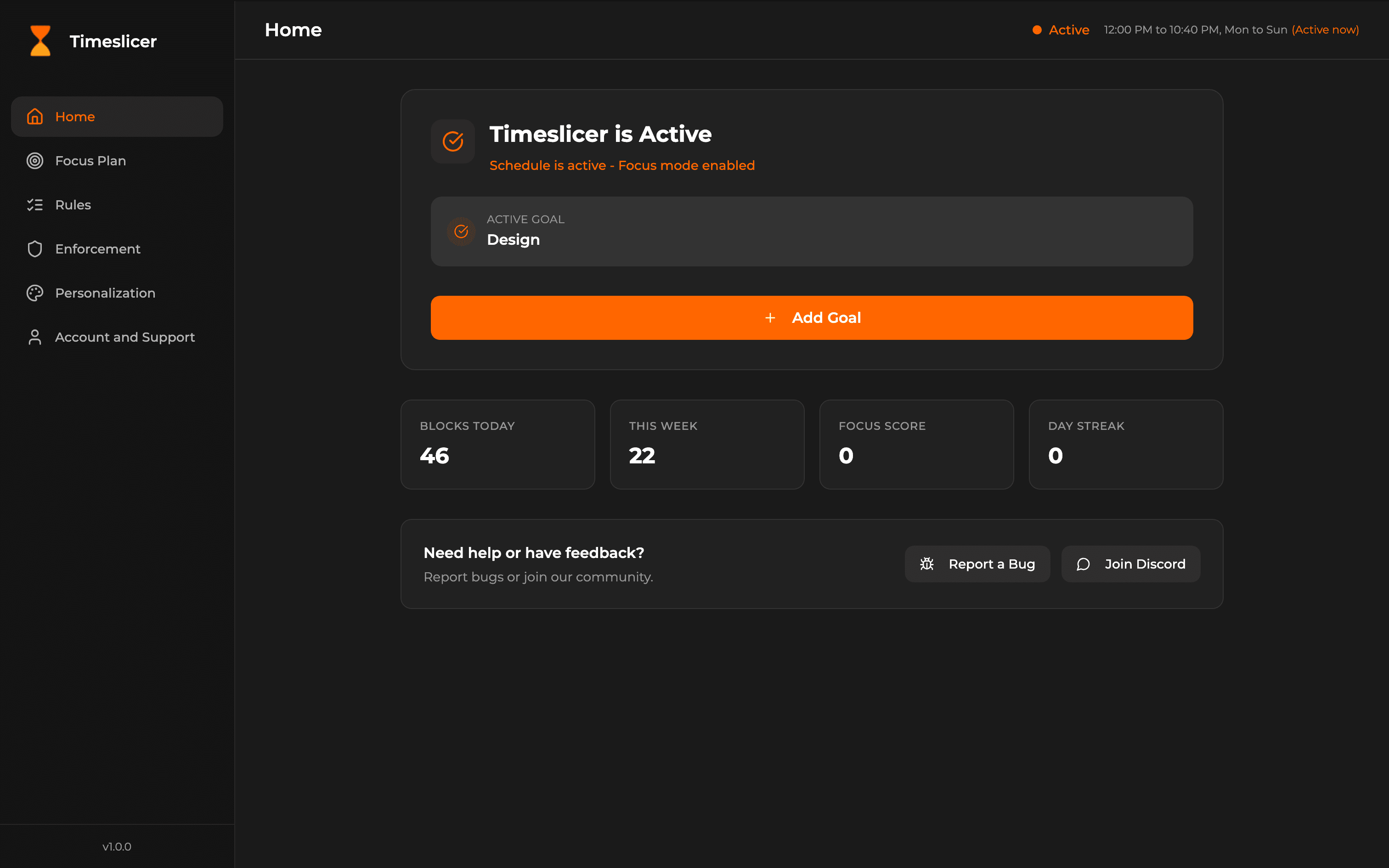 Home Dashboard